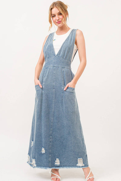 Rodeo Queen Overall Denim Dress