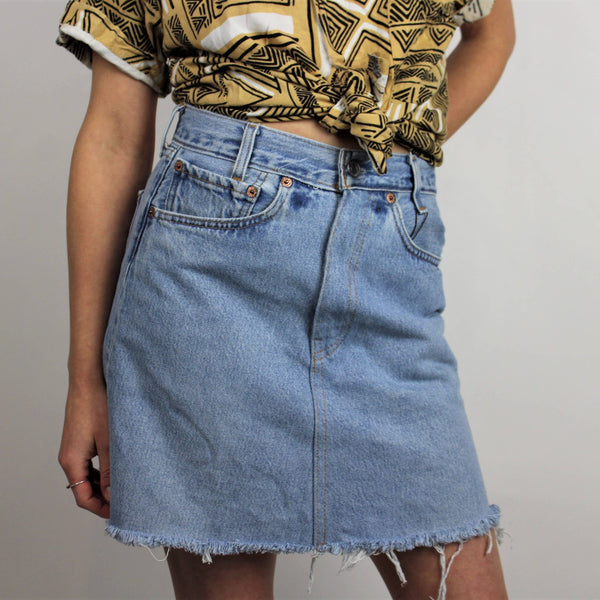 Upcycled Vintage Denim Skirt