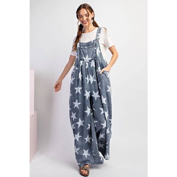 Follow The Stars Printed Jumpsuit