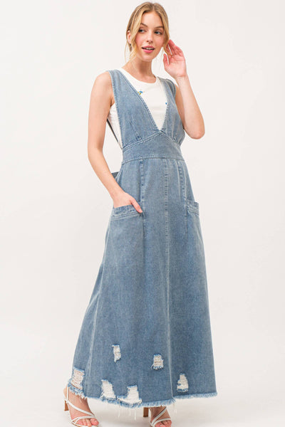 Rodeo Queen Overall Denim Dress