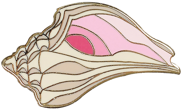 Seashell Hard Enamel Pin