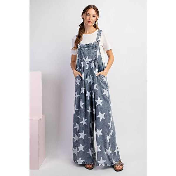 Follow The Stars Printed Jumpsuit