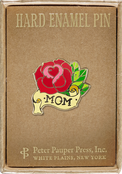 Mom Flower Tattoo Hard Enamel Pin