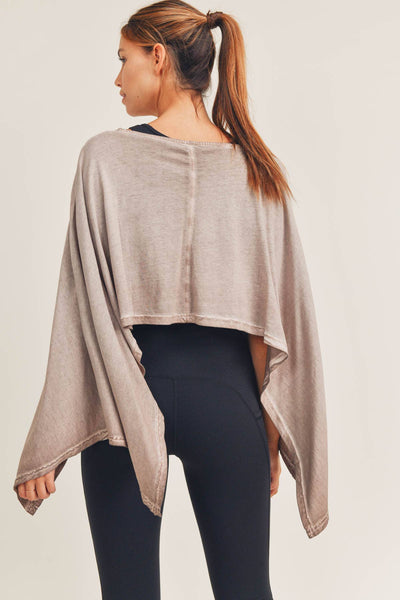 Oil-Washed Crop Poncho