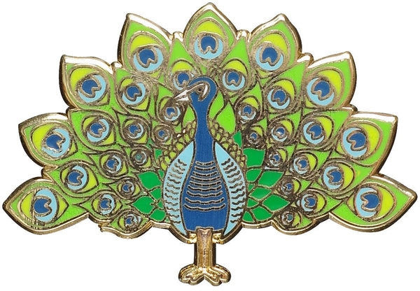Peacock Hard Enamel Pin