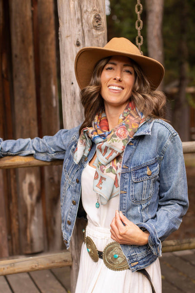 Love Language Boho Scarf