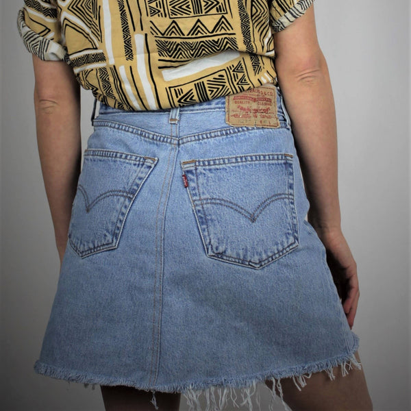 Upcycled Vintage Denim Skirt