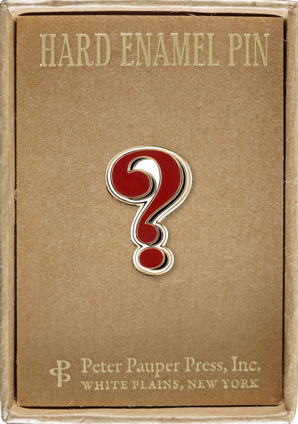 Question Mark Hard Enamel Pin