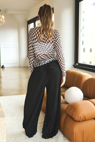 Checker Board Mesh Top