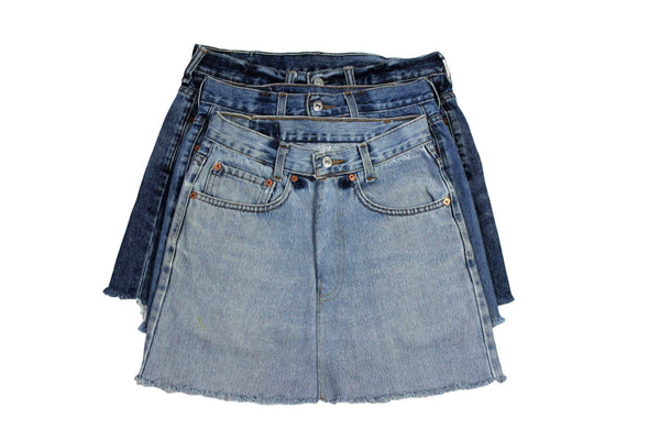 Upcycled Vintage Denim Skirt