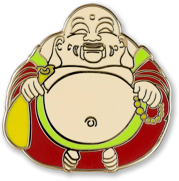 Laughing Buddha Hard Enamel Pin