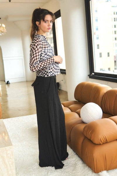 Checker Board Mesh Top