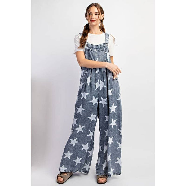 Follow The Stars Printed Jumpsuit