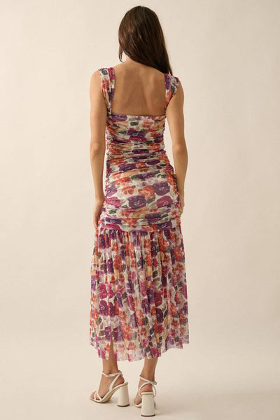 Garden Kisses Mesh Sweetheart Dress