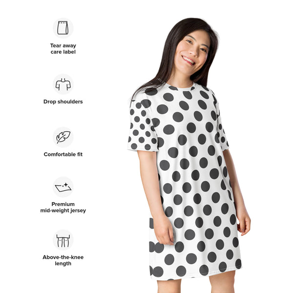 Seeing Dots T-Shirt Dress
