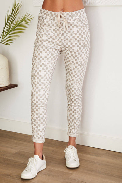 Checker Square Up Pant