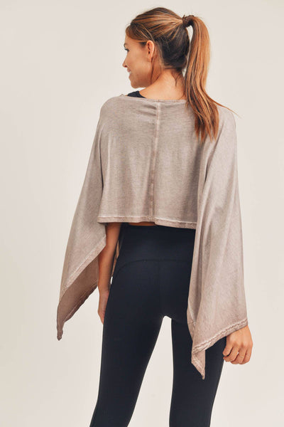 Oil-Washed Crop Poncho