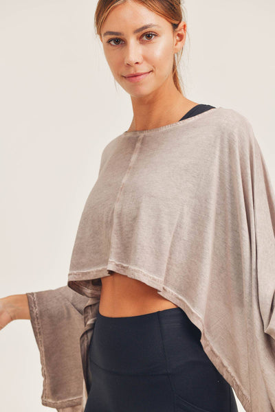 Oil-Washed Crop Poncho