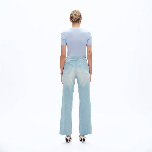 Embroidery Cut Out Jeans