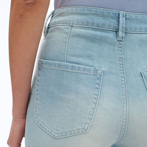 Embroidery Cut Out Jeans