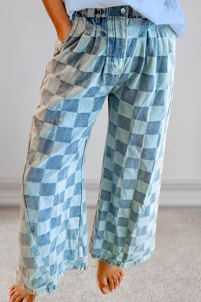Jillian Checkered Jeans