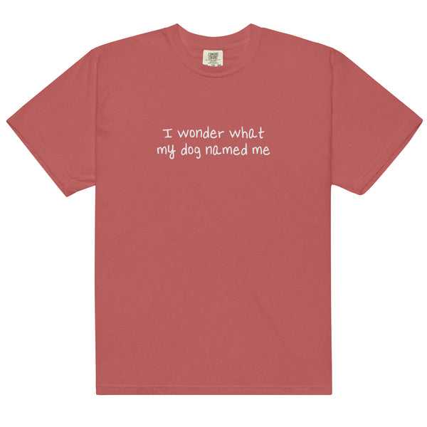I Wonder What My Dog Named T-shirt
