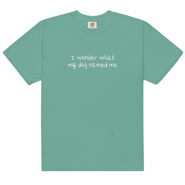 I Wonder What My Dog Named T-shirt