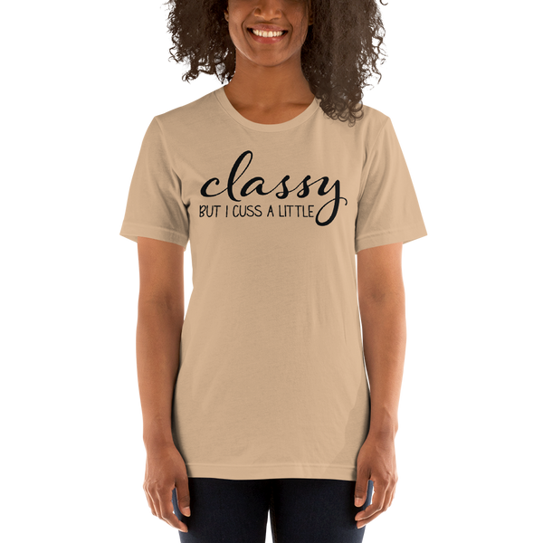 Classy But I Cuss A Little Short-Sleeve Unisex T-Shirt
