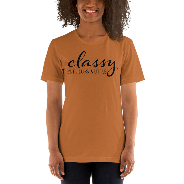 Classy But I Cuss A Little Short-Sleeve Unisex T-Shirt