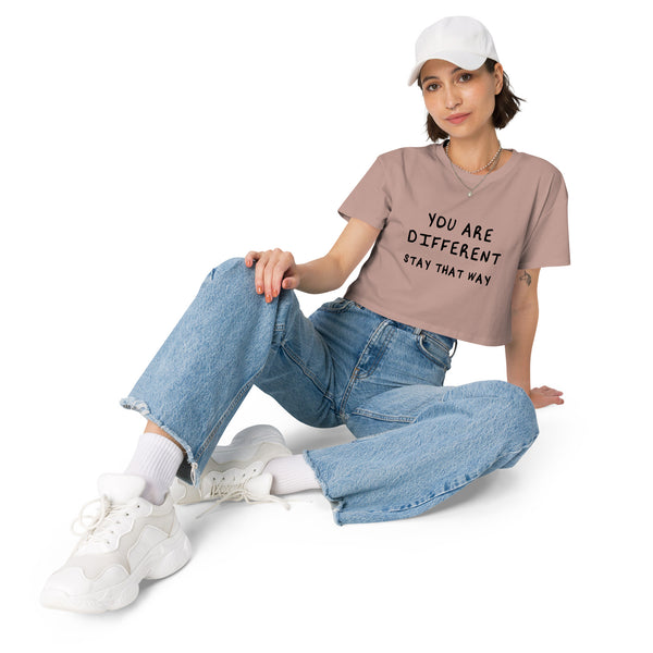 You Are Different Women’s crop top