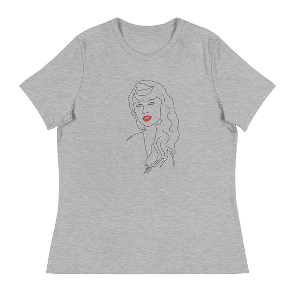 Taylor Swift Red Lipstick Women's Relaxed T-Shirt