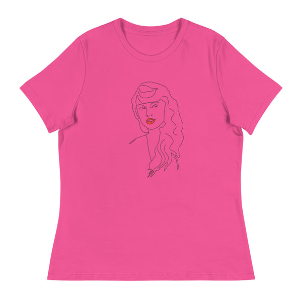 Taylor Swift Red Lipstick Women's Relaxed T-Shirt