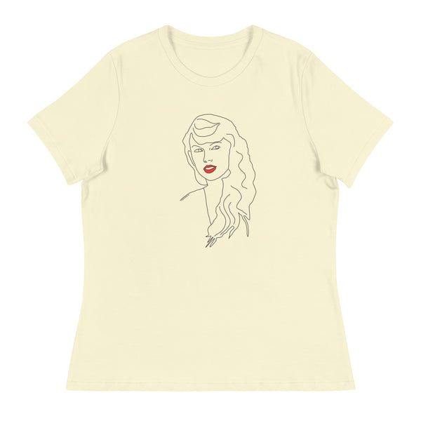 Taylor Swift Red Lipstick Women's Relaxed T-Shirt
