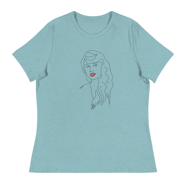 Taylor Swift Red Lipstick Women's Relaxed T-Shirt