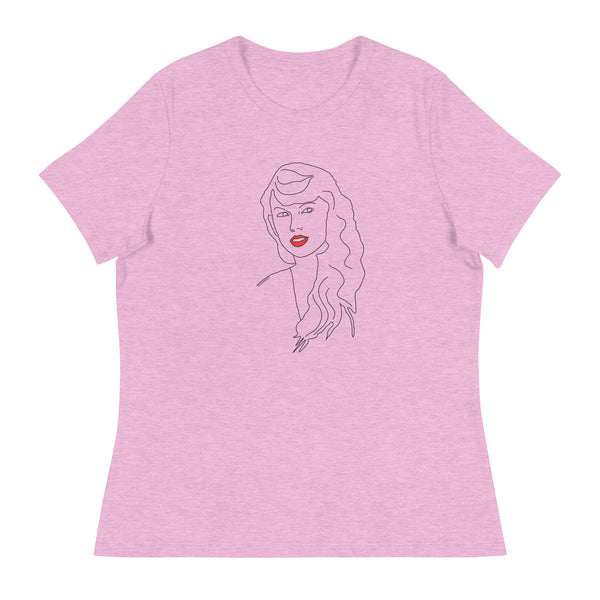 Taylor Swift Red Lipstick Women's Relaxed T-Shirt