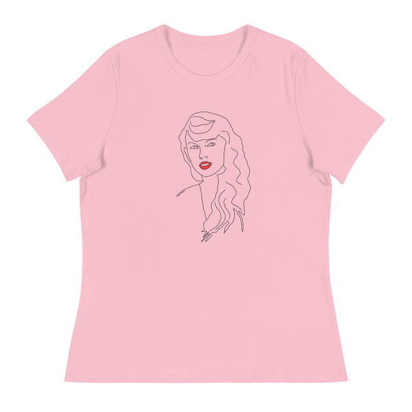 Taylor Swift Red Lipstick Women's Relaxed T-Shirt