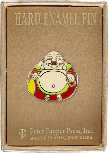 Laughing Buddha Hard Enamel Pin