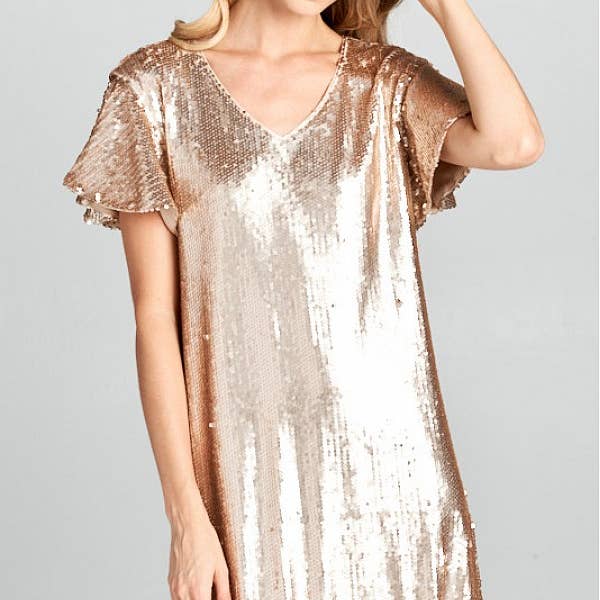Dancing Queen Sequin Shift Dress