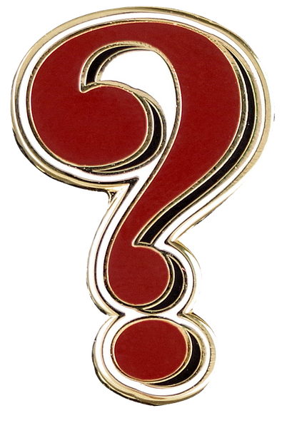 Question Mark Hard Enamel Pin