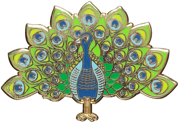 Peacock Hard Enamel Pin