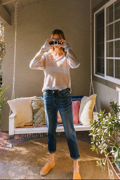 Skeeter Cuffed Stretch Boyfriend Jeans