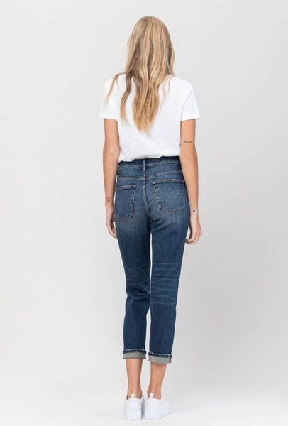 Skeeter Cuffed Stretch Boyfriend Jeans
