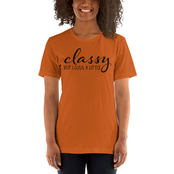 Classy But I Cuss A Little Short-Sleeve Unisex T-Shirt