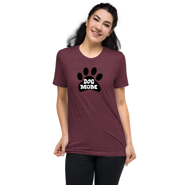Dog Mom Paw Print Short Sleeve t-shirt