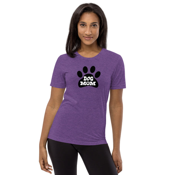Dog Mom Paw Print Short Sleeve t-shirt