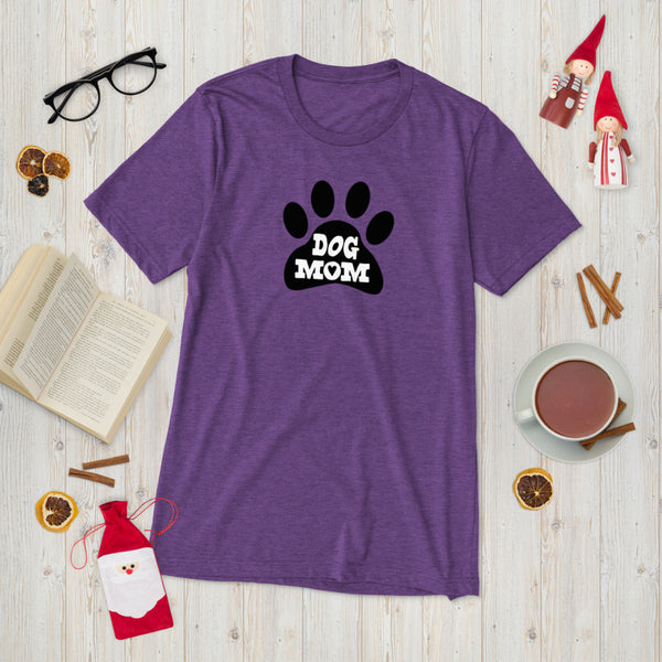 Dog Mom Paw Print Short Sleeve t-shirt