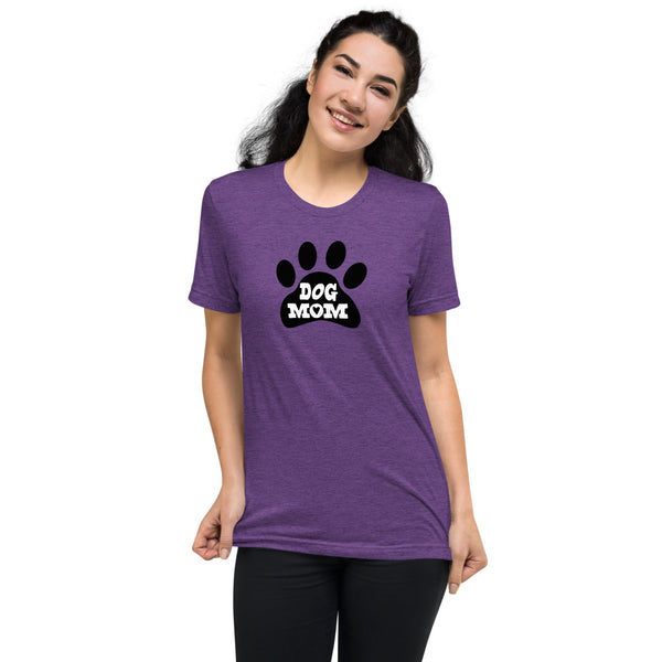 Dog Mom Paw Print Short Sleeve t-shirt