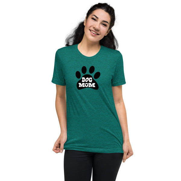 Dog Mom Paw Print Short Sleeve t-shirt