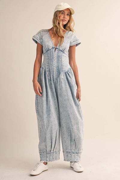 Kali Barrel Leg Jumpsuit