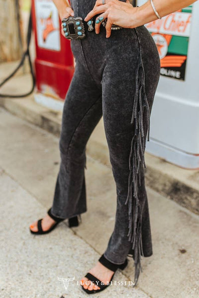 Natalie Side Fringe Jumpsuit